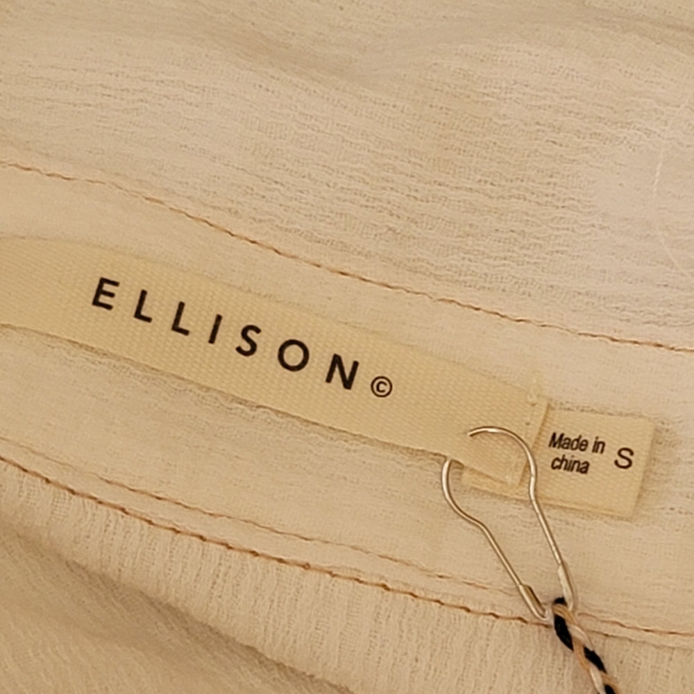 Ellison Women's Contemporary Apparel 100% Cotton White Shirt. Size S - Picture 2 of 6